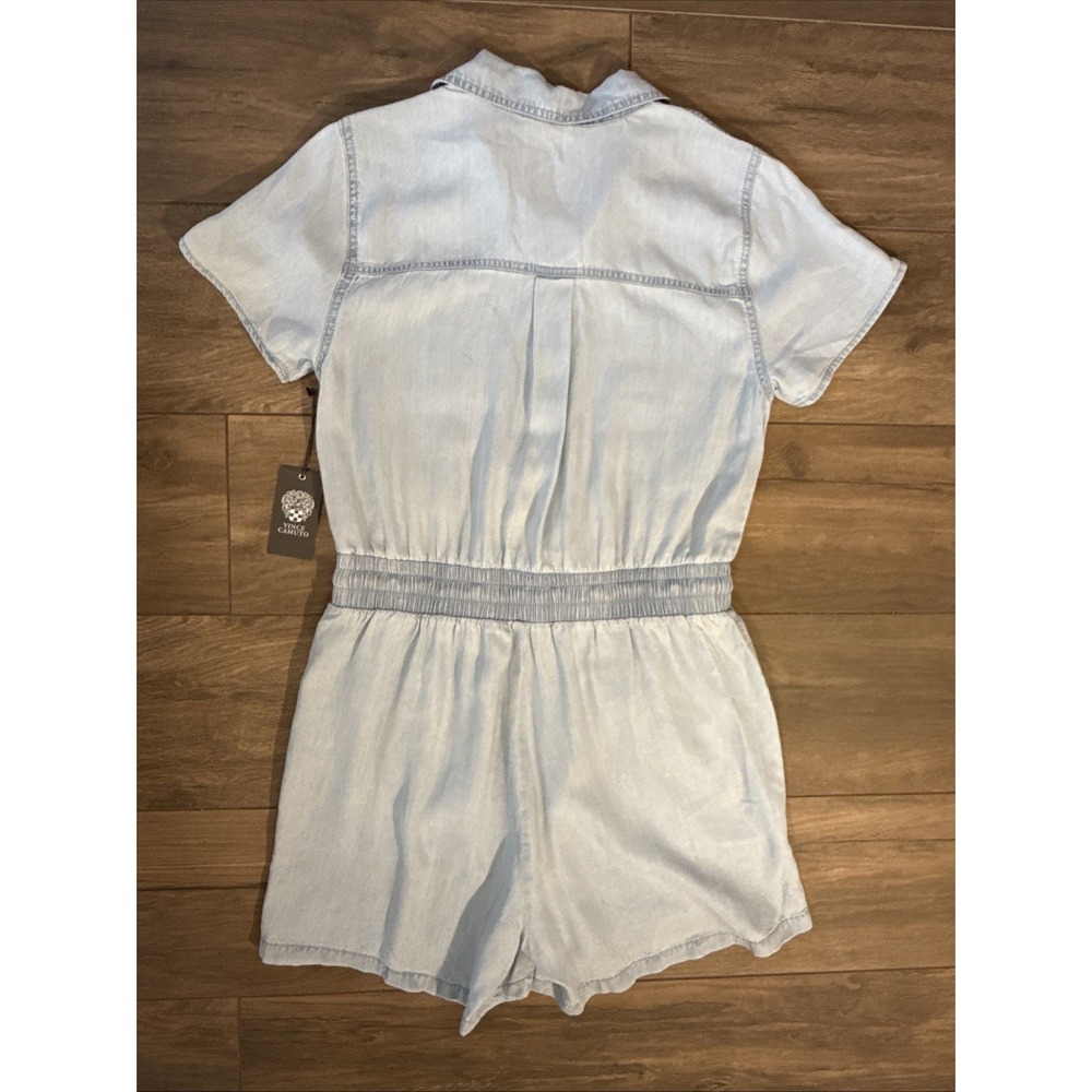 New with Tags Vince Camuto Blue Lightweight‎ Lyocell Romper Women's Size Medium - Picture 3 of 13